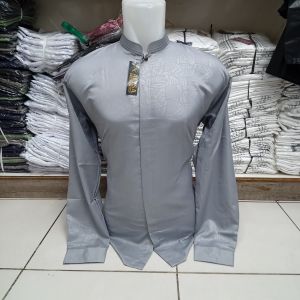KEMEJA KOKO PRIA LEGAN PANJANG KATUN EMBOS PREMIUM / BERKUALITAS / MODREN /TERLARIS BY RIZKY  YM NEW