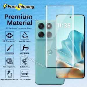 TEMPERED GLASS MOTOROLA EDGE 60 FUSION ANTI GORES CURVED LIQUID CAIR UV PELINDUNG LAYAR HANDPHONE