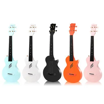 Enya Nova U 21” Soprano Carbon Fiber Ukulele with Case Strap and Capo