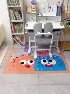 [OKLIFE. SG]Computer swivel chair car Round transparent soft glass floor mat under the study desk Oil-proof Dining Table Mat