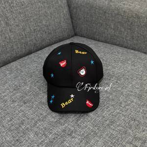 Topi Baseball Anak LakiLaki Dan Anak Perempuan Motif Bordir Star Bintang Bear Kekinian ala Korea