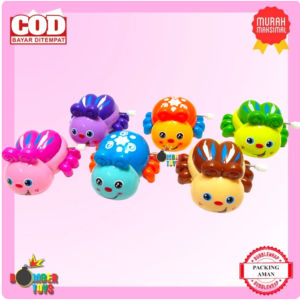 Mainan Bayi Kumbang Bug Kartun Putar Jalan Wind Up Karakter Edukasi