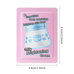 LAIKOU Milk Brightening Moisturizing Skin Care Cream Sachet Moisturizer Nourishing Smooth Wrinkle 1.5g