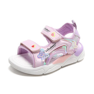 Sandals shoes for kids Girls Summer Sport Korean Velcro Slippers Nonslip Fashion New Casual Soft Classic
