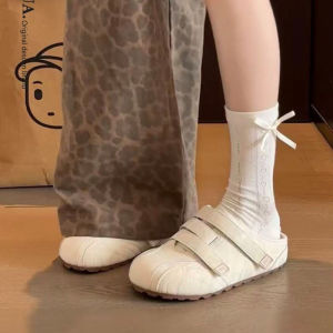 [Free Shipping] Small-Sized Thick-Soled Height-Increasing Closed-Toe Slip-On Sandals Versatile For Both Indoor And Outdoor Wear WomenS Style Easy-To-Wear