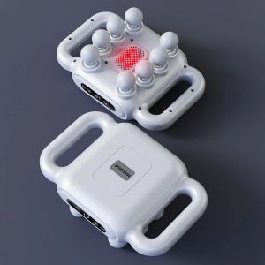 Professional Massage Gun 8-Head 9 Speeds Fascia Gun Kneading Abdomen Massager Cervical Spine Shoulder Neck Waist Deep Muscle