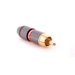 [ezrae Libun] 4 Pcs RCA Hi-Fi -Plated Copper Male Plug Audio Connector