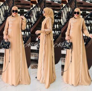 ZIFA FASHION // COD // RAYA DRESS+HIJAB SEGI4 // GAMIS SET HIJAB CRUTY BORDIR PAYET TABUR TERBARU // ABAYA GAMIS CRUTY BORDIR KEKINIAN SIAP KIRIM // READY SIZE M L XL XXL // BISA UNTUK SERAGAMAN // *AR