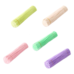 100 miếng 30cmx 6mm dụng cụ vệ sinh đường ống vải nhung mềm mại thân cây có thể uốn cong đầy màu sắc để nghệ thuật trẻ em dự án thủ công và trang trí