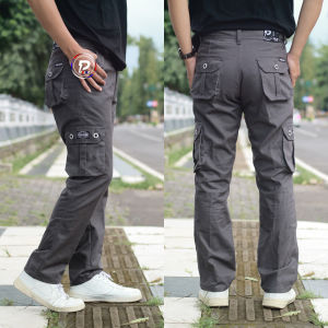 Celana Cargo Panjang Twill Carbon Nonstretch 27-38 by POLHO DENIM