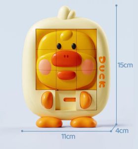 3D Slide Animal Cartoon Puzzle Toy / Puzzle Geser 3D Edukasi Anak