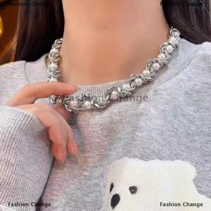 [COD] Fashion Change Punk Imitation Alloy Thick Chain Necklace Hip Hop Party Casual Business Jewelry Accessories Gift