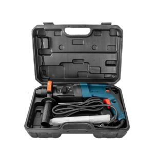 Electric Hammer Drill Impact Force Shockproof Grip with 4 Functions Includes Multipurpose Bits And Storage Carrying Box