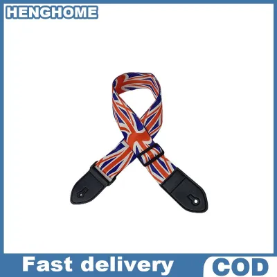 HENGHOME Dây đeo đàn guitar thêu dây đeo vai guitar điện dây đeo túi đàn guitar dân gian 36 inch dây đeo đàn Piano in truyền nhiệt