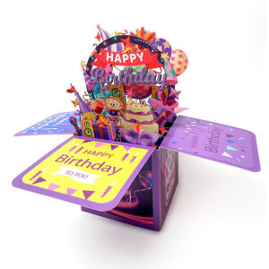 Birthday Card 3D Popup Kartu Ucapan Ulang Tahun 3D Happy Birthday Greeting Card