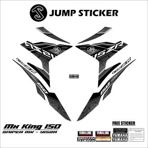 Stiker striping mx king 150 grafis variasi 031