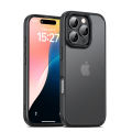 KEYSION เคสกันกระแทกแบบใสสำหรับ iPhone 16 Pro Max,ซิลิโคนนิ่มผิวด้านใส + ฝาหลังโทรศัพท์พีซีสำหรับ iPhone 16 15 Pro Max. 