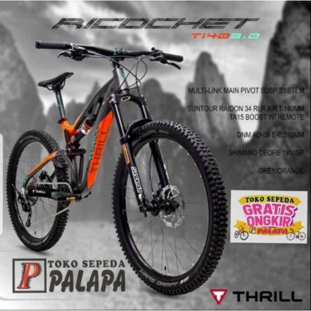 MTB THRILL Ricochet T140 NEW Sepeda Gunung Sepeda Untuk