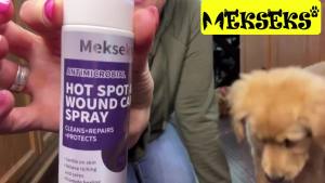 Hot Spot Wound Care Spray for Dogs Cats Relieves Itchy Skin Cleans & Fast ing Infections Wounds & Post Surgery Incision - Safe & Gentle Non-Irritating Advanced HOCl Spray 3.4 Ounces