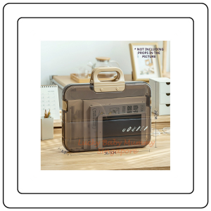 【JJ HOME】Portable Document Box / Documents Stationery Storage Case/ A4 Folder With Lock Handle/ File Organiser