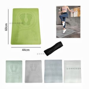 OHHDEER Jump Rope Mat Exercise Cushioning Mute Yoga Mat Sound Insulation Board Anti-noice Mat