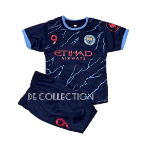 Cod Setelan bola terbaru haaland untuk 1-14 tahun baju sepakbola anak laki termurah berkualitas set kaos tim futsal