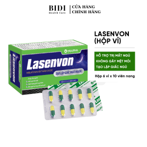 Viên Uống Chống Mất Ngủ Lasenvon Giúp Ngủ Ngon Giấc Dưỡng Tâm An Thần Giảm Stress Lo Lắng Suy Nhược Thần Kinh