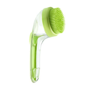 Pet Bathing Brush Soft Silicone Massager Shower Bathing Brush Long Handle Clean Tools Comb Dog Cat Cleaning Grooming Supplies