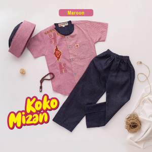 Setelan Koko Anak Mizan / Baju Koko Mizan / Baju Koko Anak Keren / Koko Terbaru