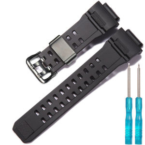 Resin Strap Suitable for Caiso G-Shock GW9300 GW-9400 Master Mens Sports Watchband bracelet Stainless Steel Buckle Loop Black