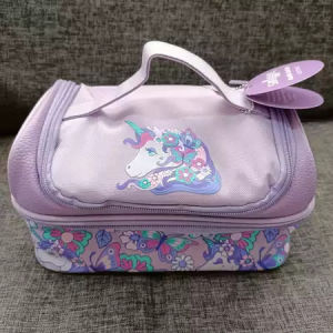 Smiggle Lunchbag Tanpa Tali Panjang / Tas Tempat Bekal / Tas Bekal Makanan Tenteng Anak dimensi Karakter