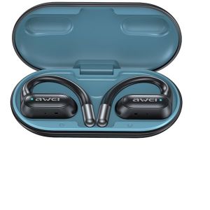 Awei OWS Tai nghe Bluetooth Tai nghe không dây âm thanh vòm âm thanh nổi HiFi Bass chính hãng trợ giúp ai Tai nghe giảm tiếng ồn định hướng tai nghe ngoài trời