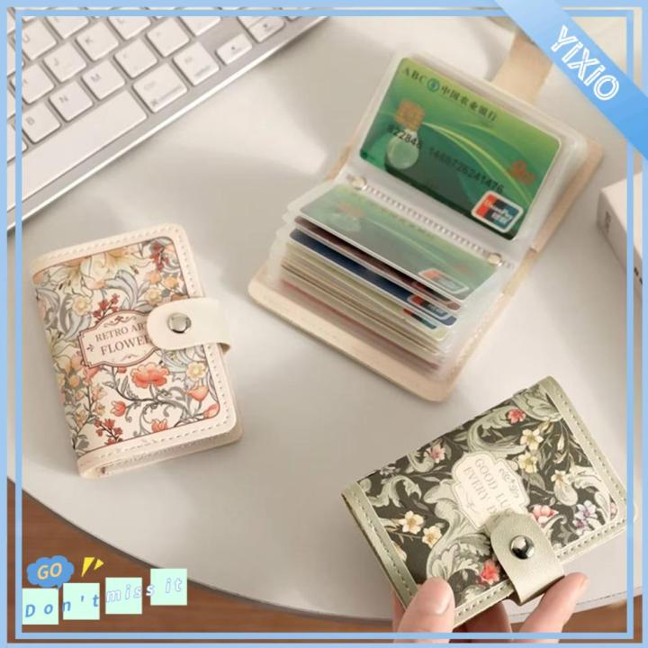 YIXIO 20/30 túi đựng thẻ Ví nữ Da PU Sức chứa lớn Hộp đựng danh thiếp ...