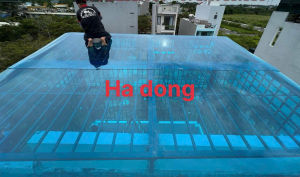 Tấm Poly Đa Năng Chống Nắng Mưa Màu Xanh Khổ 1.22m x Dài 5m/10m/15m 8Zem Cho Outdoor Furniture