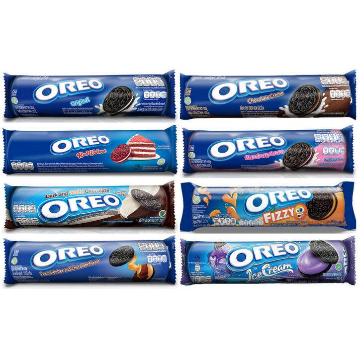 Oreo Biskuit Roll 119,6gr - Cookies Dengan Krim 