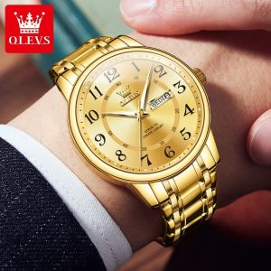 OLEVS 2891 Men Watches Luxury Minimalist Calendar Waterproof Luminous Date Week Sport Wrist Watches Quartz Watch