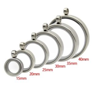 15mm 20mm 25mm 30mm 40mm Stainless Steel Twist Screw Living Memory Glass Locket Floating Charms Locket Necklace Pendant Jewelry