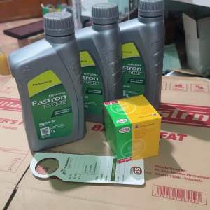 Paket Gati Oli Mobil Ayla Sigra Eco Green SAE 5W-30 3 liter dan Filter Aspira