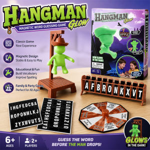 Hangman Board Game Magnetic Word Guessing Toy Family Interactive Educational Party Kids