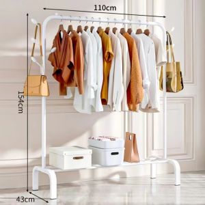 Stand Hanger Gawang Besi Kuat Gantungan Baju Display Hanger Baju Butik