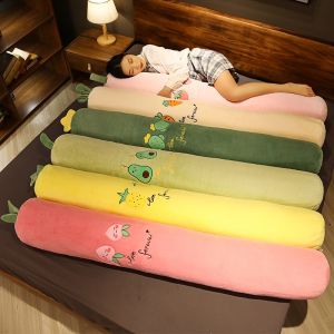 100cm-160cm Soft Fruits Plush Long Pillow Peach Pineapple Strawberry Avocado Plush Toy Stuffed Plant Cactus Carrot Cushion Doll