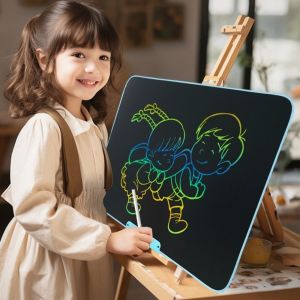 EODBC466039 ดิจิทัล แท็บเล็ตเขียน LCD พร้อมหน้าจอสีสันสดใส 20 นิ้ว กระดานดำวิเศษ ใหม่ ชุดเครื่องมือศิลปะ แผ่นวาดภาพอิเล็กทรอนิกส์ ของเล่นเพื่อการศึกษา
