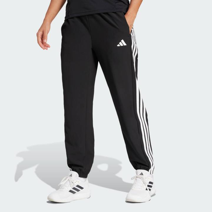 adidas Training Train Essentials 3-Stripes Woven Pants Women Black