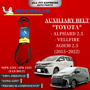 TOYOTA ALPHARD 2.5  VELLFIRE AGH30 2.5 (2015~2022) MICHELIN BELT 6PK 1244 / 6PK 1245 (FAN BELT) 100% ORIGINAL PRODUCT