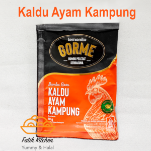 LEMONILO GORME Kaldu Jamur Ayam Kampung Sapi – Bumbu Instan Pelezat Serbaguna Non MSG Halal
