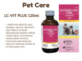 LC Vit Plus Multivitamins Cat and Kitten Syrup 120ml (3 Bottles). 