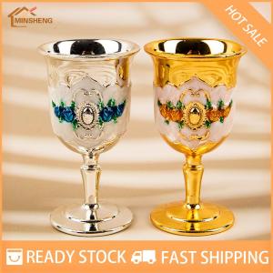 MIH ✨ COD ✨ 30ml แก้วไวน์แชมเปญแก้วเครื่องดื่มถ้วยค็อกเทลถ้วยทองวินเทจ