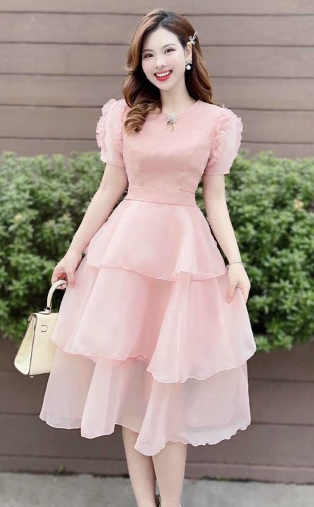 Váy Voan Hoa Nhí Dáng Dài - Đầm voan dài cách tiên xiêu xinh cho các nàng -  Đầm voan hoa nhí hồng | Lazada.vn