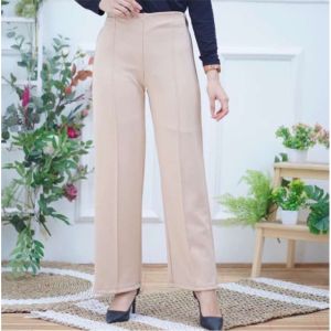 Celana Kulot Scuba Highwaist Premium