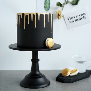3Pcs Metal Iron Cake Stand Round Pedestal Dessert Holder Cupcake Display Rack Bakeware White Birthday Wed